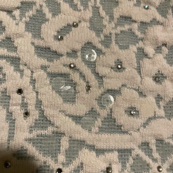 Shimmery Lacey St John Top w Sequins & Bling - Picture 9 of 9